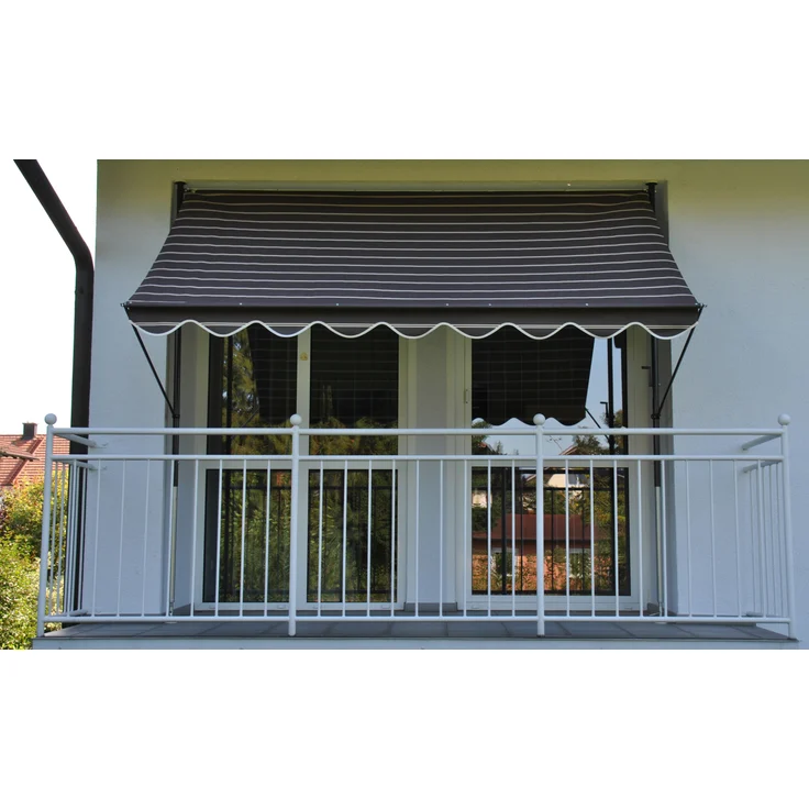 Klemmmarkise Exklusiv 300 cm Nr. 2400 braun – Bild 1