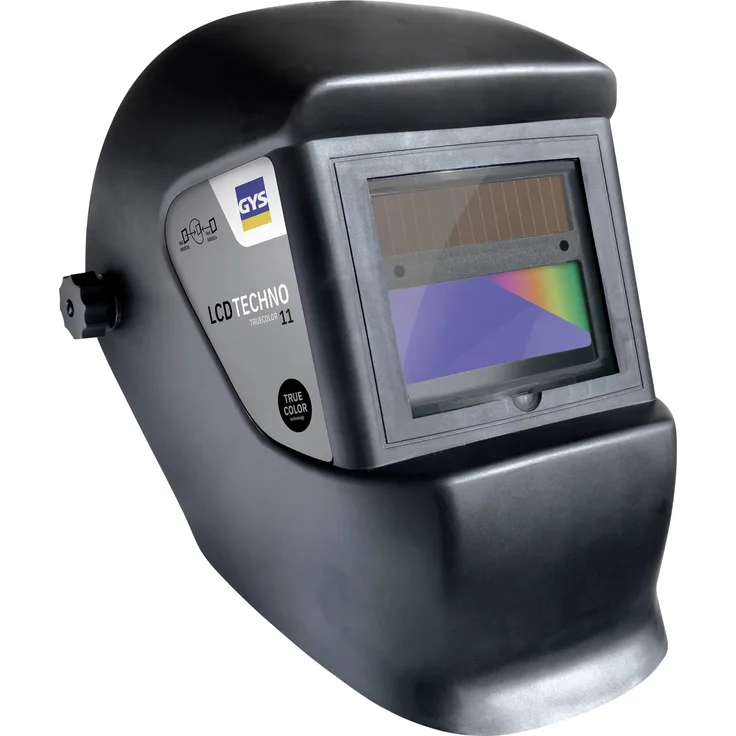 GYS LCD TECHNO 11 TRUE COLOR 064997 Schweißerschutzhelm Schwarz EN 166, EN 175, EN 379
