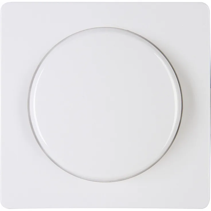 Kopp 333702185 DW Abdeckung Druck-Wechsel-Dimmer Paris arktis-weiß, Abmessungen 56,6 x 56,8 mm