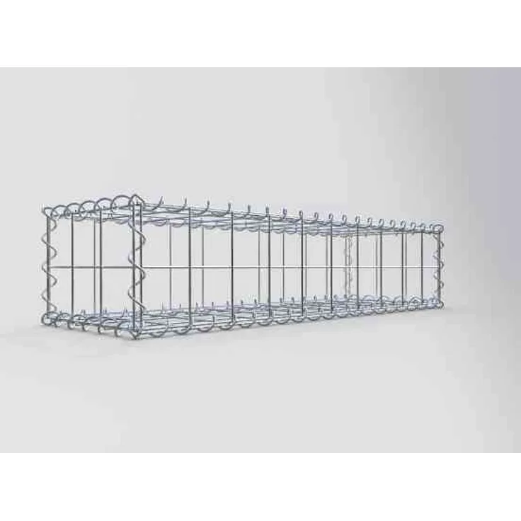 Gabiona Gabione 100 cm x 20 cm x 30 cm (L x H x T), Maschenweite 10 cm x 10 cm, Spirale