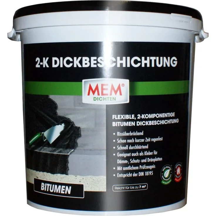 MEM 2-K Dickbeschichtung dunkelbraun, 30 kg