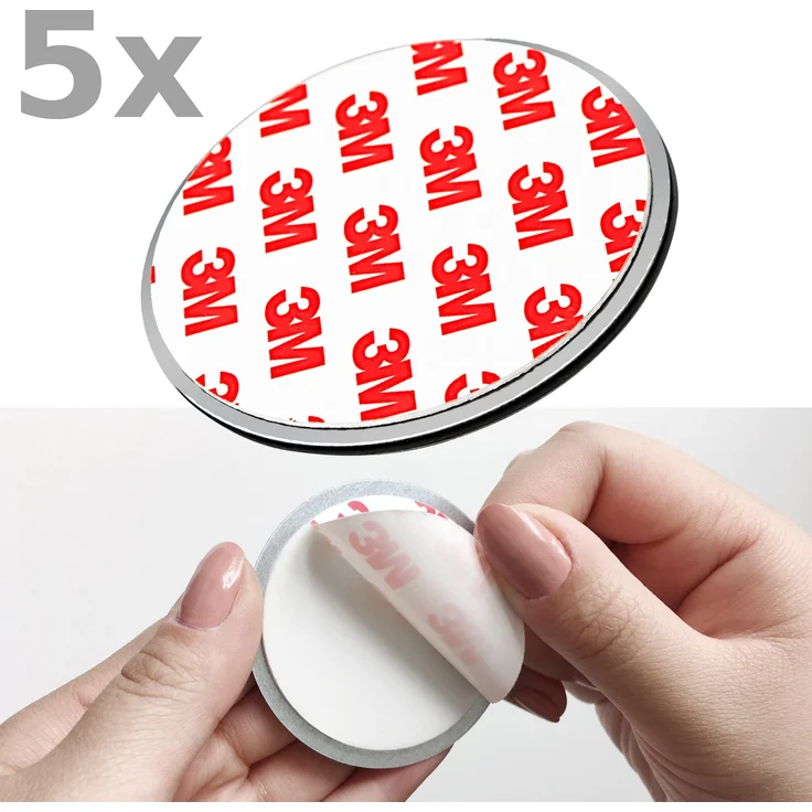 Nemaxx 5X Nemaxx NX1 Quickfix Magnet für Rauchmelder, Funkrauchmelder, Rauchmelder - Top Qualität - Extra stark