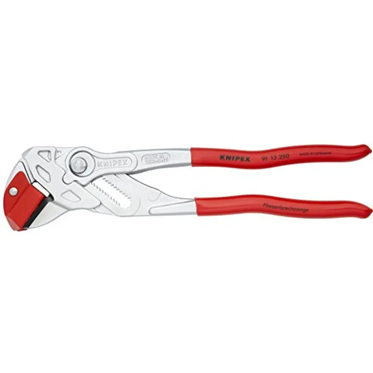KNIPEX 91 13 250 Fliesenbrechzange mit Kunststoff überzogen verchromt 250 mm
