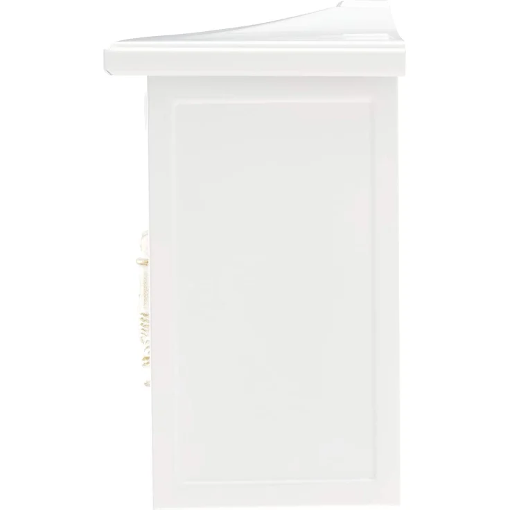 BURG-WÄCHTER, Briefkasten mit Komfort-Tiefe, A4 Einwurf-Format, Verzinkter Stahl, Sylt 1883 W, Weiß – Bild 3