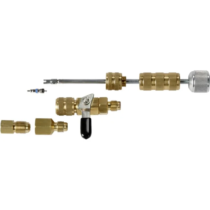 Rothenberger Schrader-Ventilwerkzeug + 1-4'' + 5-16''Adapter 87800