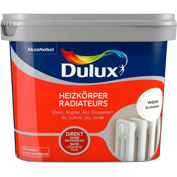 Dulux - Dulux Heizkörperlack Fresh Up, weiß, 0,75 l - weiß glänzend