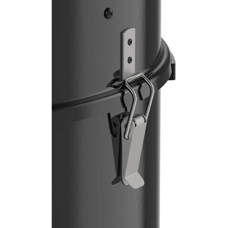 RÖSLE Smoker No. 1 F50-S, Stahl schwarz, 69 x 68 x 136 cm, als Holzkohlegrill verwendbar, Deckelscharnier, integrierter Wasserbehälter (7 l) für gleichbleibende Temperatur – Bild 3