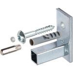 GAH-Alberts 554361 Befestigungsset für Fenstergitter in der Fensterlaibung | Montage Zubehör für Fenster-Gitter | galvanisch blau verzinkt | 4er Set