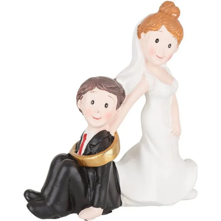 HobbyFun Dekofigur »Hochzeitspaar«, 7,5 x 8 cm