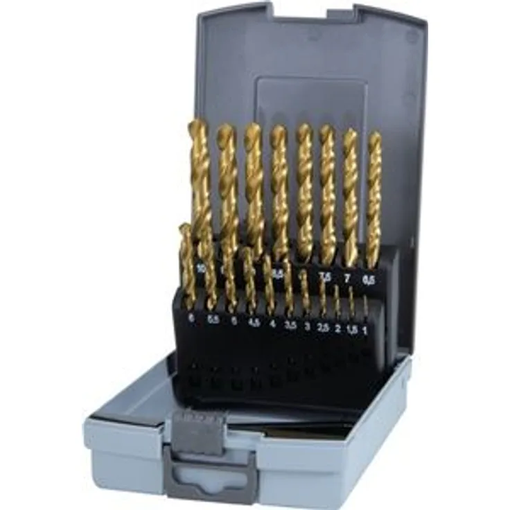 Ruko R250215TRO Spiralbohrer HSS-G, DIN 338 Typ N, 25-er Pack, verzinnt