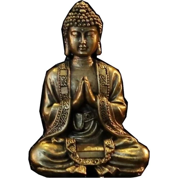 Zen Light Buddha Meditation Gold Dekofigur Harz, Einheitsgröße