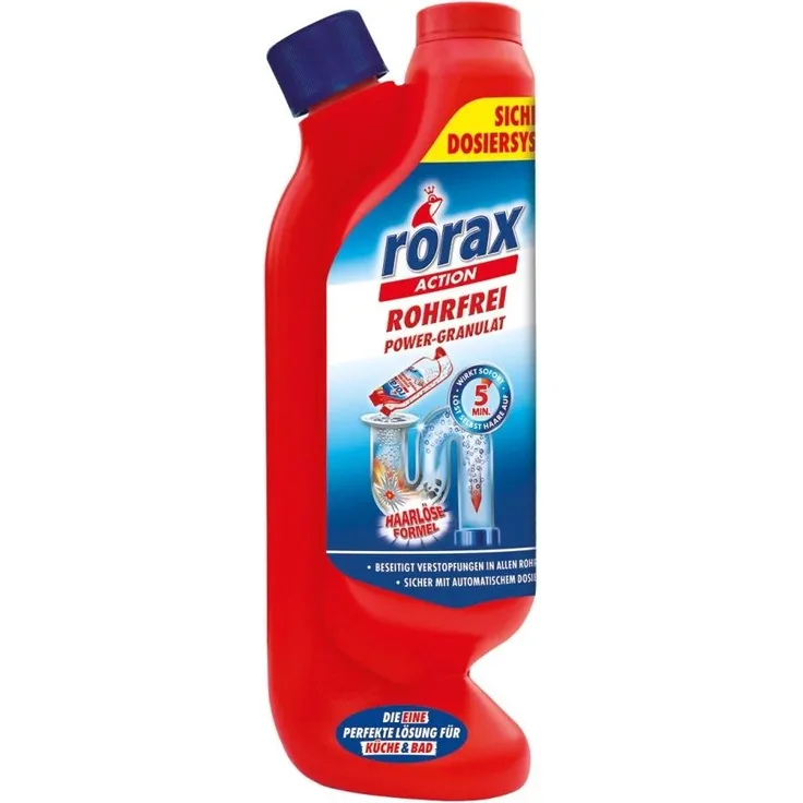 RORAX Rohrfrei Power- Granulat 600g (Dosierfl.)