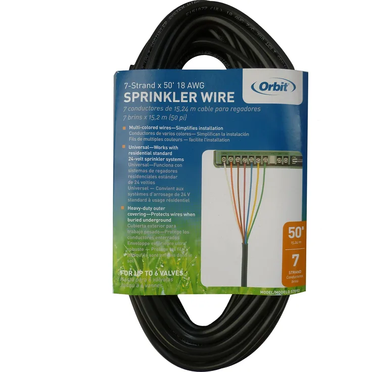 Orbit 57092 Elektrisches Kabel, 30 x 15 x 5.5 cm, Schwarz Bewässerungszubehör