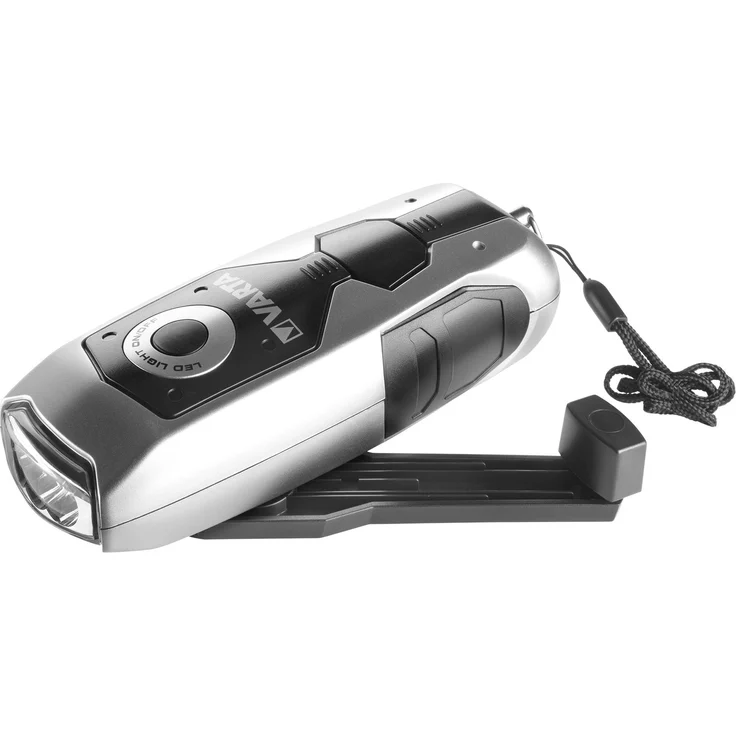 Varta Taschenlampe mm LED Dynamo Light mit Handkurbel Flashlight Handlampe Leuchte (mit Kurbel 100% batterieunabhängig geeignet für Auto, Garage, Notfall, Stromausfall, Camping, Outdoor) – Bild 1