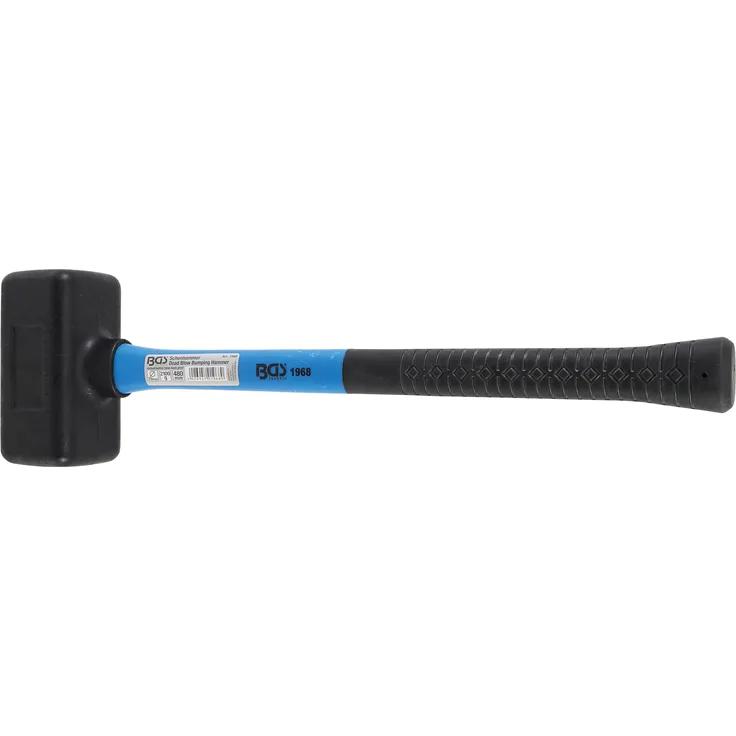 BGS 1968 | Schonhammer | rückschlagfrei | Kopf-Ø 70 mm | 2100 g | 480 mm | Gummihammer