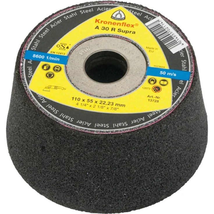Klingspor Schleiftopf, SUPRA, A 30 RAbm.: 110x55x22,23 mm (13728) – Bild 1