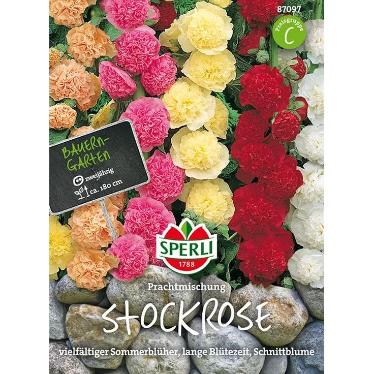 Sperli Stockrose Prachtmischung gefüllt