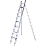 Iller Obstbaumleiter 6,00m AH, 1-teilig mit Stützen und 18 Sprossen
