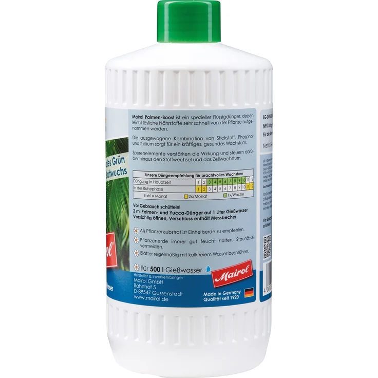 Mairol Premium Palmen & Yucca Dünger Palmen-Boost Liquid 1.000 ml – Bild 2