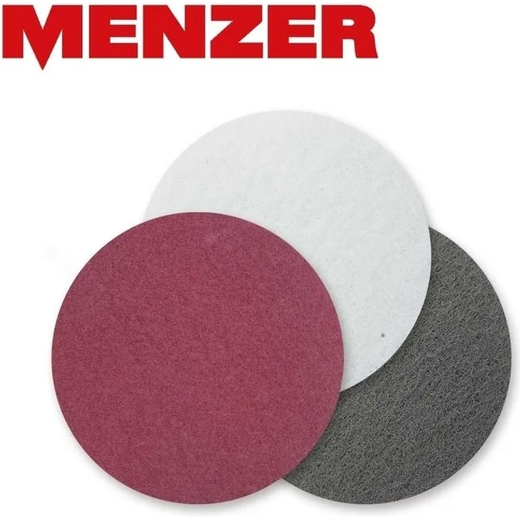 MENZER 10 Schleifvliese f. Exzenterschleifer, Ø 125 mm - fein - Normalkorund
