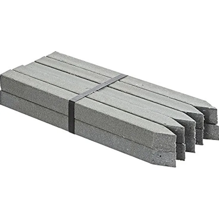 OASE 57753 PondEdge 10 Erdspieße Teichrandsystem & Beeteinfassung, Grau, 38 x 3,1 x 3,1cm