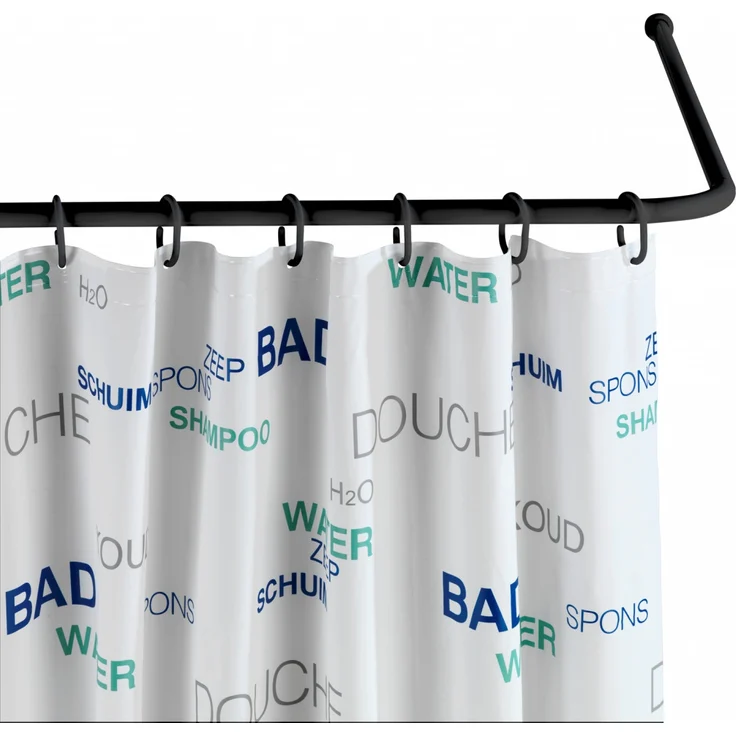 WENKO Winkelstange Universal Schwarz, 20 mm – Bild 1