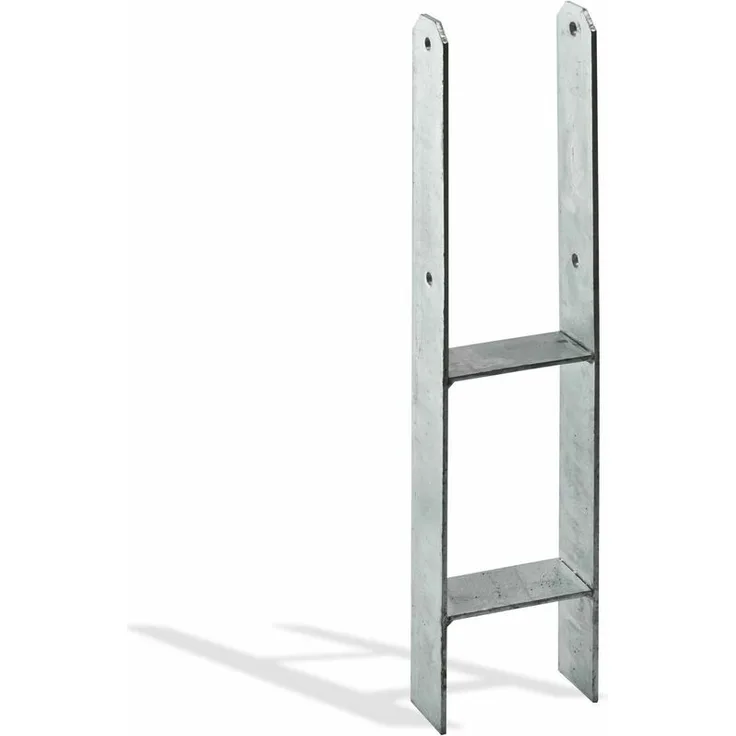 Pfostenträger H-Anker 101x60 feuerverzinkt Pfostenanker Pfosten Zaunpfosten
