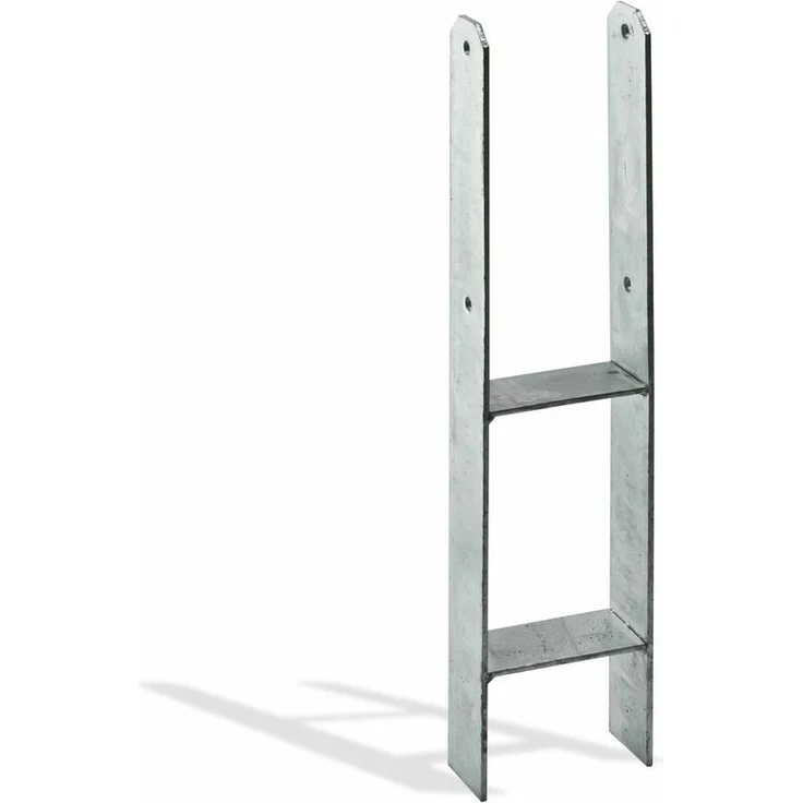 Pfostenträger H-Anker 101x60 feuerverzinkt Pfostenanker Pfosten Zaunpfosten
