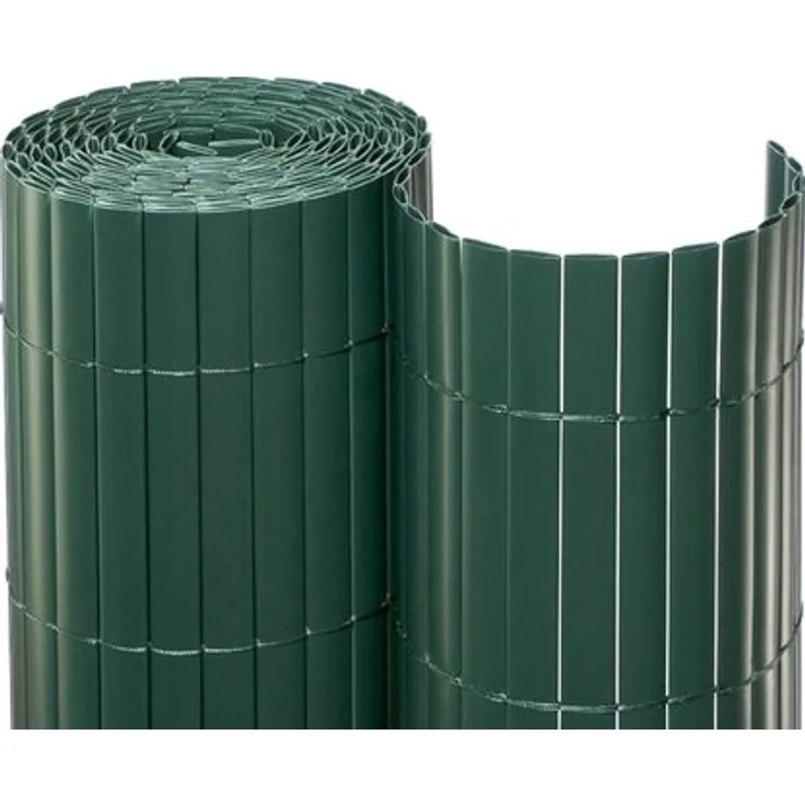 Sichtschutzmatte PVC 1,00x10 m Farbe: grün