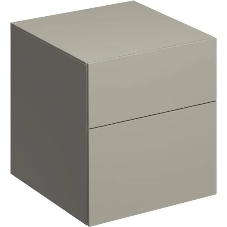 Geberit GE Xeno2 Seitenschrank mit 2 Schubladen 45x51x46, 2cm, greige