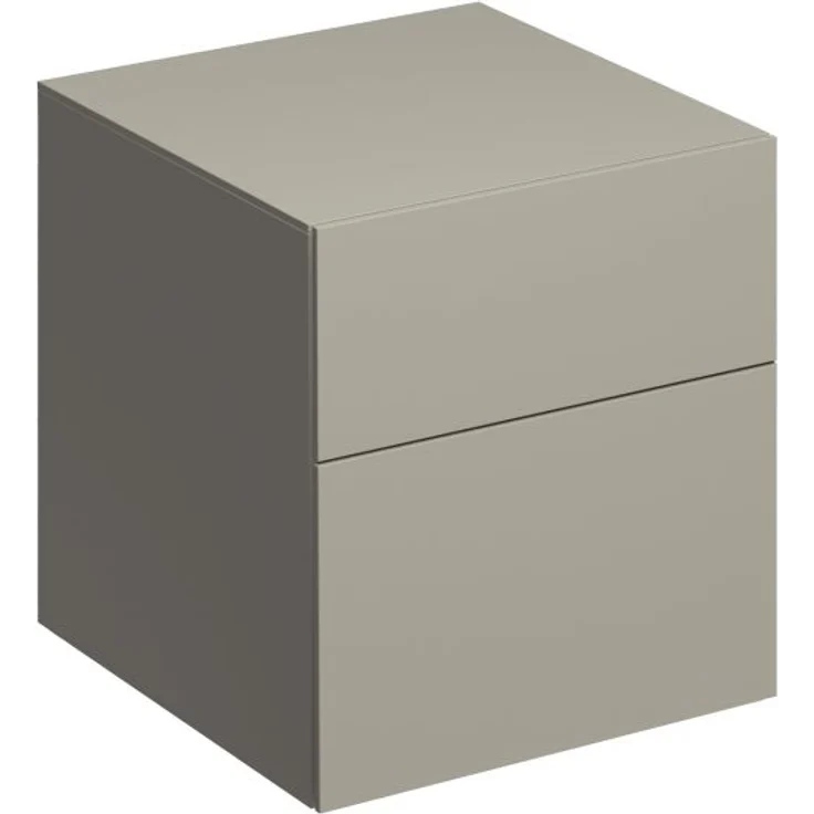 Geberit GE Xeno2 Seitenschrank mit 2 Schubladen 45x51x46, 2cm, greige