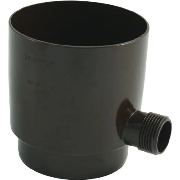 Marley Regensammler NW 105 mm, mit Überlaufstop, braun