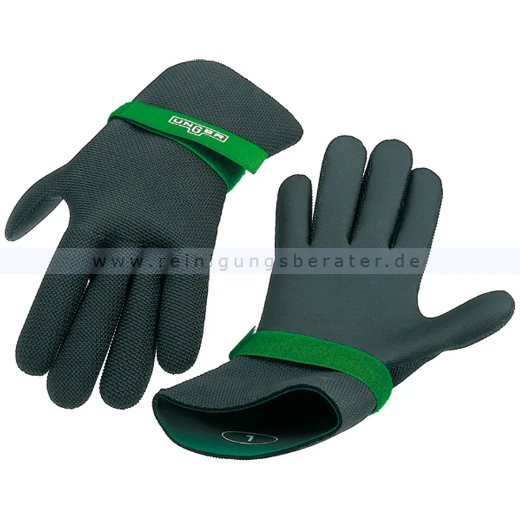 Unger GLOV4 Neoprenhandschuhe Größe XXL Gr. 11, Kälteschutzhandschuhe, gummiertes Neopren