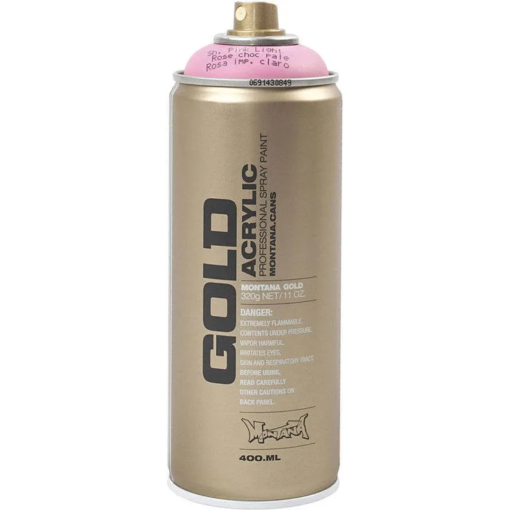 Montana - Sprühfarbe, Hellpink, hochpigmentiert und farbecht, 400ml - pink