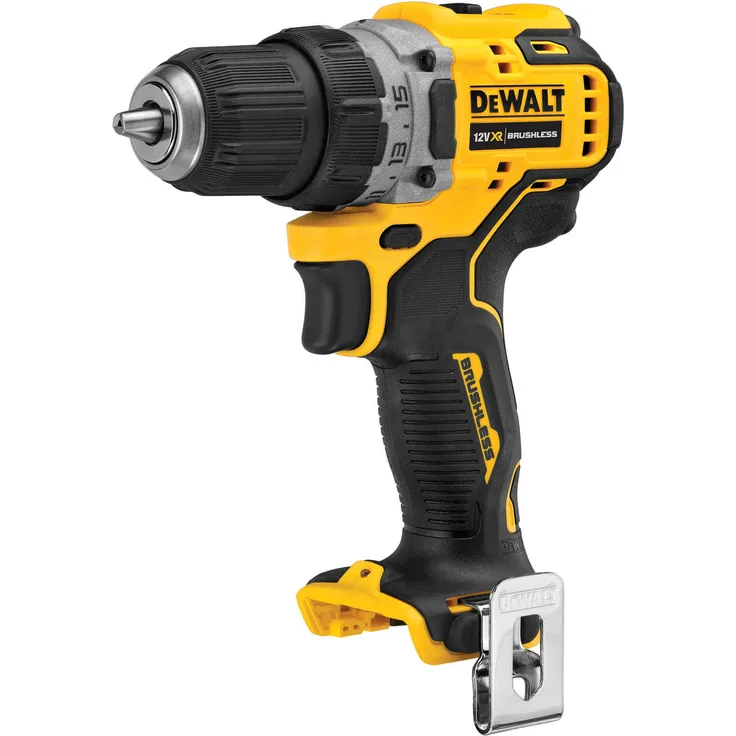 DeWALT Akku-Bohrschrauber DCD701N-XJ 12 V, starkes 15-stufiges Drehmoment, Robust, Kompatibel mit allen oder 10,8 Volt XR-Akkus