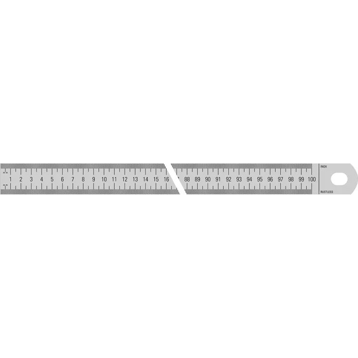 Metrica 25103 Massstab Rostfrei 1000 x 30 x 1 mm, poliert