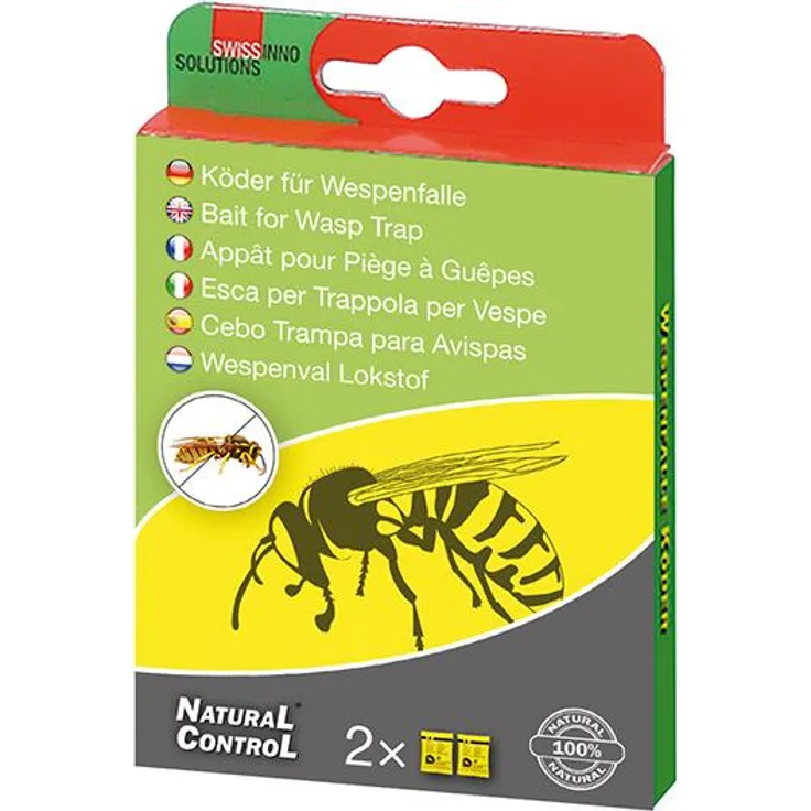 SWISSINNO 1 400 001K NaturalControl Ersatzköder für Wespenfalle 2 Stück