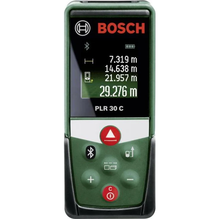 Bosch Entfernungsmesser PLR 30 C (mit App-Funktion, Messbereich: 0,05 30 m, Genauigkeit: ± 2 mm, im Karton) – Bild 1