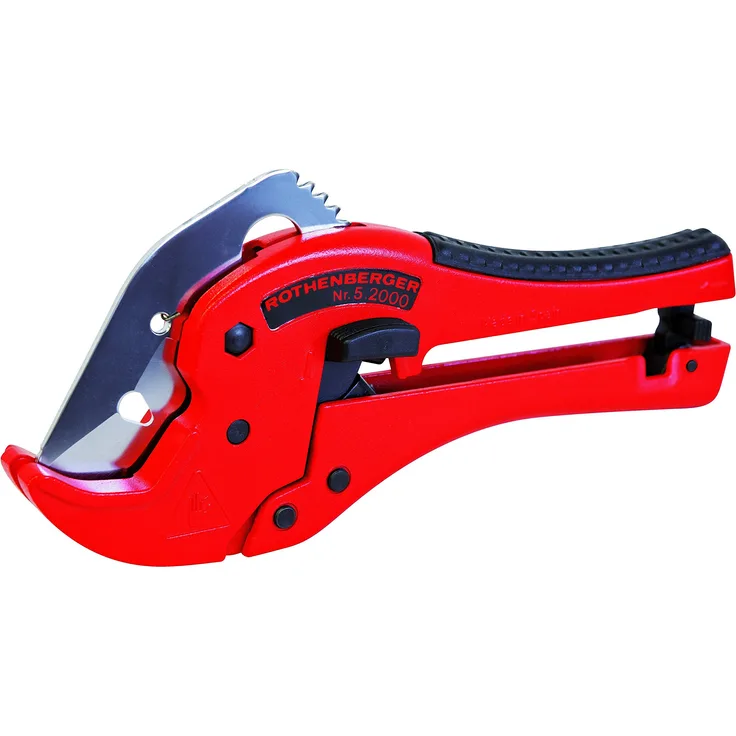 Rothenberger Rocut TC 42 Professional Kunststoffrohrschere (Trennen von PP-,PE-,PEX-,PB- & PVDF-Rohren bis Ø 42mm) 52000