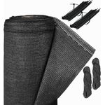 Zaunblende, 1,2 x 20 m, Sichtschutz für Garten Balkon, UV-stabilisiert, wetterfest, HDPE Gewebe, anthrazit