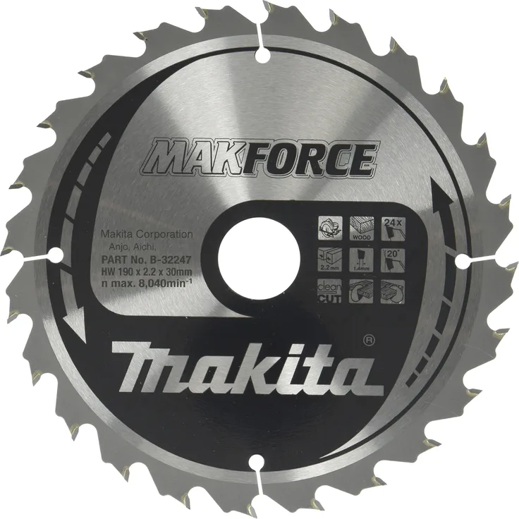 Makita B-32247 MAKFOR Saegeb. 190x30x24Z