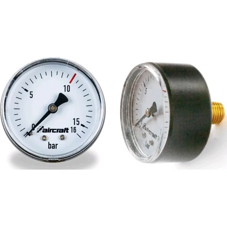 Aircraft Manometer Ø 63 mm Œ'' hinten, 10 bar