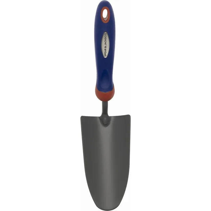 Spear & Jackson 2058NS-09 Select Kohlenstoffstahl-Handkelle, Blauer und roter Griff mit dunkelgrauem Kopf, 32.5 x 8 x 8 cm