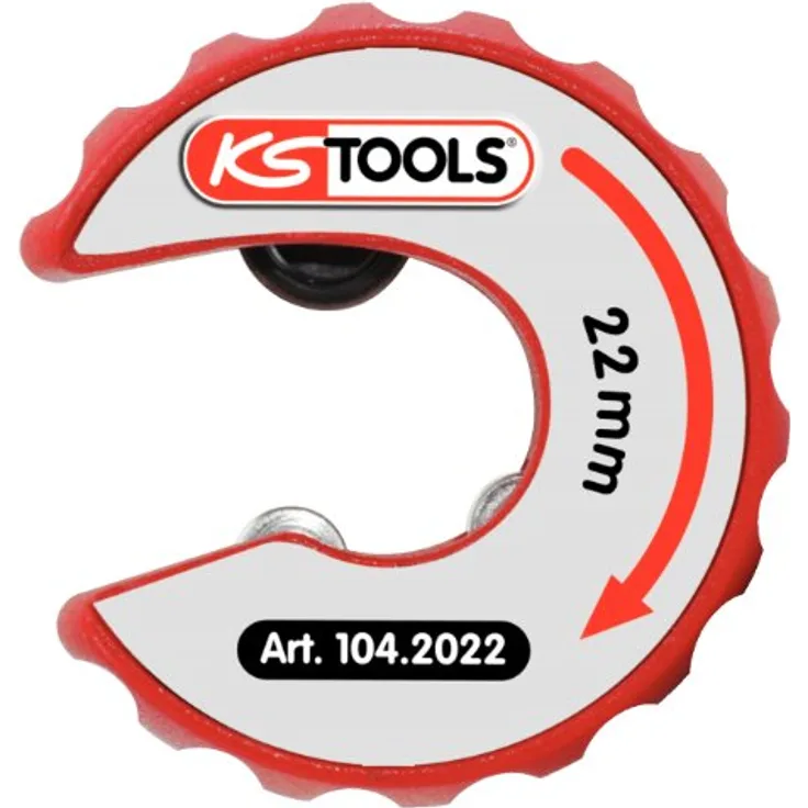 KS Tools 104.2022 Kupferrohr Ratschen-Rohrabschneider, 22mm