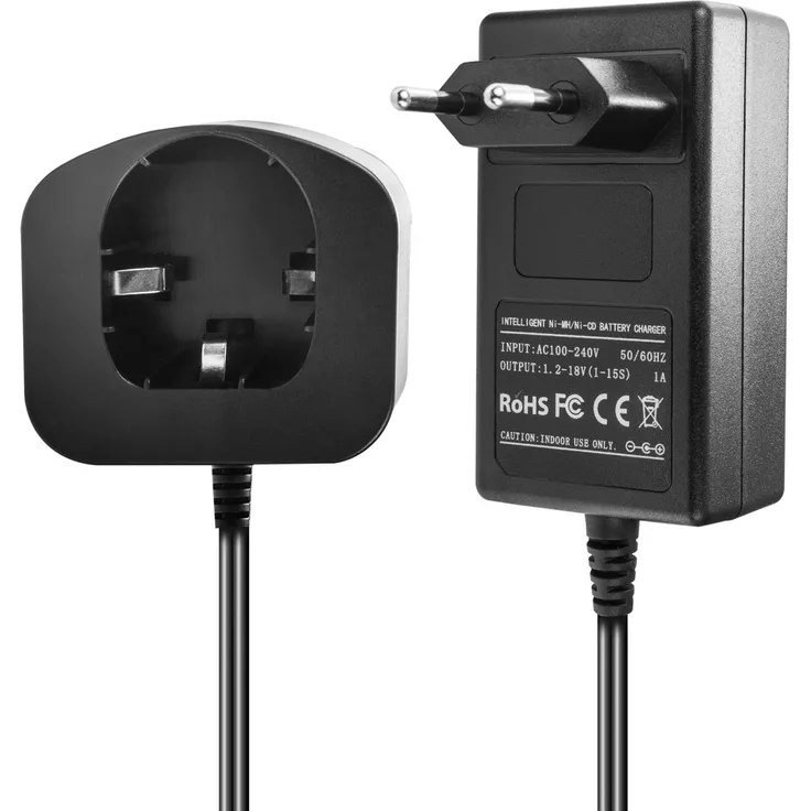 Ladegerät kompatibel mit Ryobi - Hilti Ni-MH-Ni-CD Werkzeug-Akkus 96V, 12V, 144V, 18V - 15A, 1A