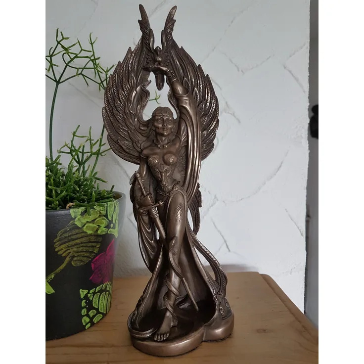 Dekofigur bronziert - Modell Kriegerin - Bronzefigur Figur Deko Wohndeko Statue