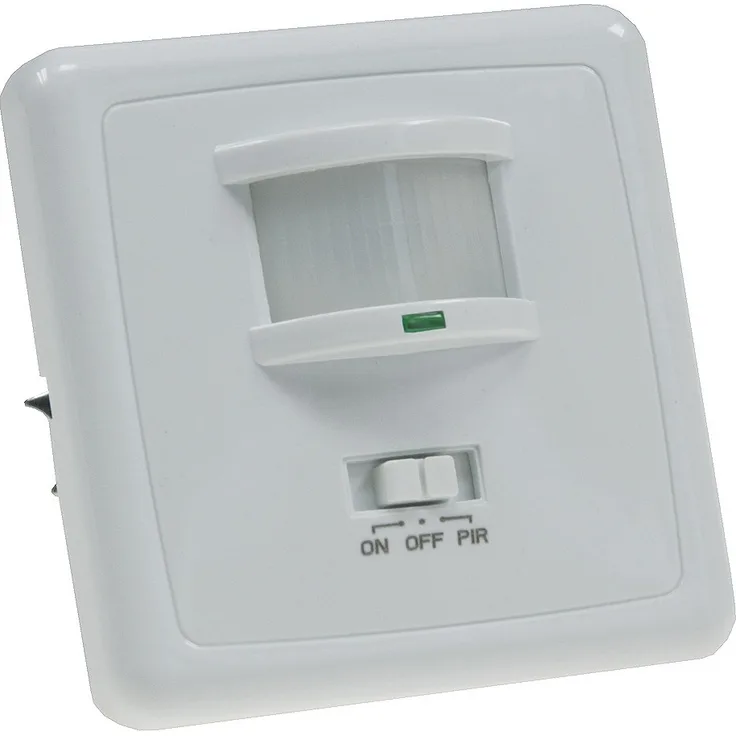 Chilitec Unterputz Bewegungsmelder PIR für LED Innen 160 Grad 3-Draht Technik Weiß