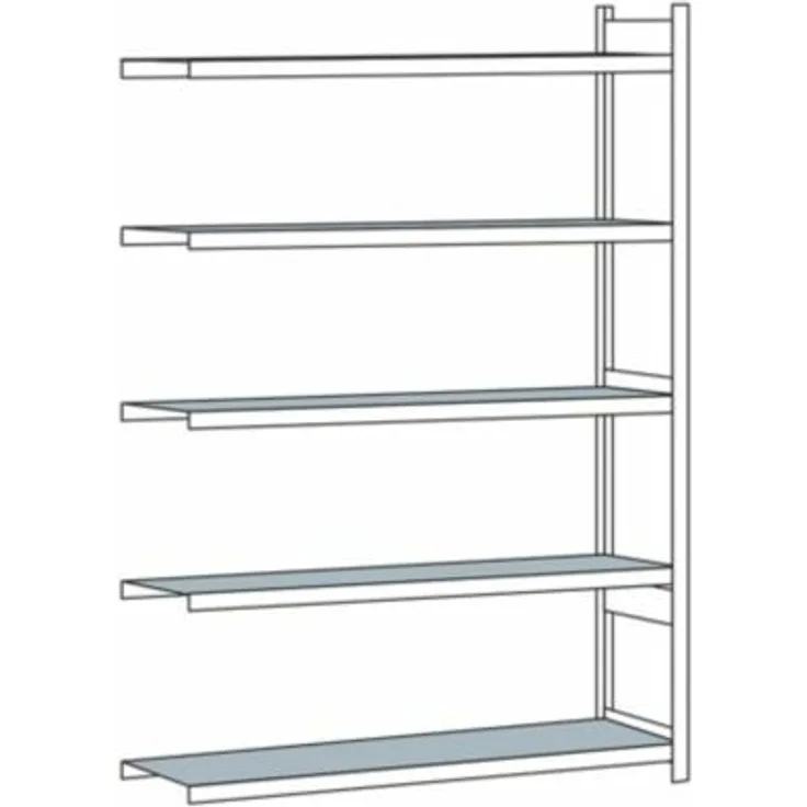 Certeo - Schulte weißspannregal, mit Stahlboden, Höhe 3000 mm - Spannweiße 2250 mm, Tiefe - 4004514215390