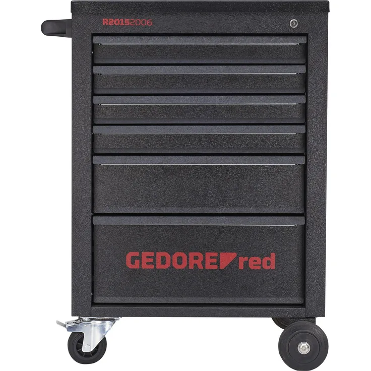 GEDORE RED R21562002 Werkzeugwagen MECHANIC mit 6 Schubladen R20152006 + Sortiment R21010002 166-teilig