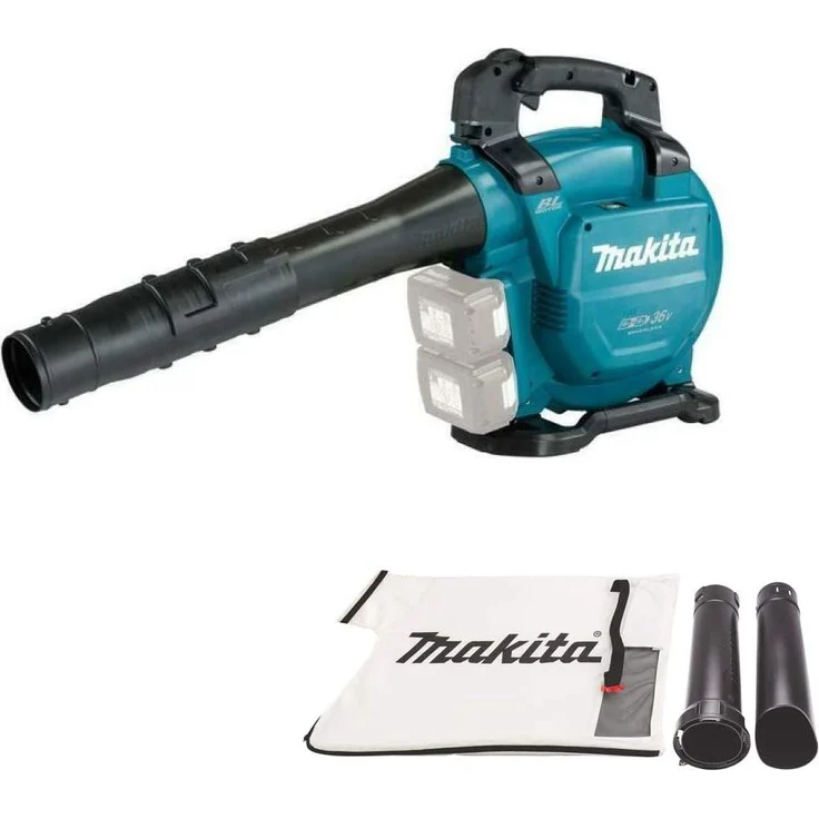Makita DUB363ZV Akku-Laubbläser-Sauger 2x18 V ohne Akku und Ladegerät, 36 V, Petrol Häckselfunktion – Bild 2